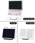 Book Stand for Reading, Adjustable Reading Rest Book Holder, Documents Holder, Sturdy Typing Stand for Recipes Textbooks Tablet Music Books(Black) by Honagu