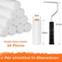 Yeaqee 20 Pcs Paint Roller Set - 4'' Foam Paint Roller with Frame and High Density Cover for Home Painting and DIY