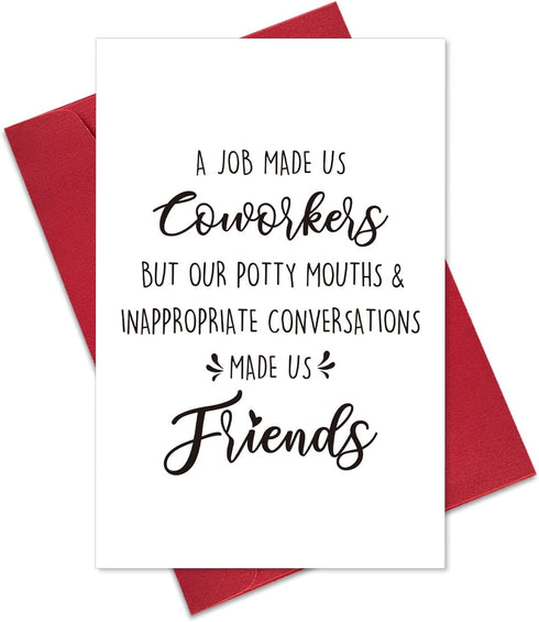 Ogeby Funny Birthday Card for Coworker Colleague, Humor Going Away Card for