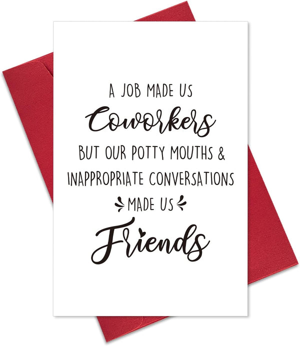 Ogeby Funny Birthday Card for Coworker Colleague, Humor Going Away Card for