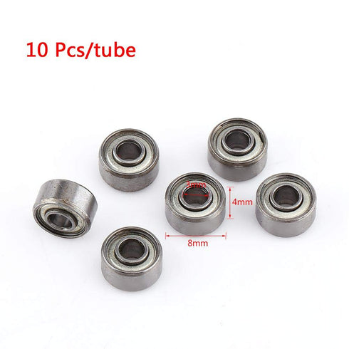 10pcs Mini Ball Bearings 693ZZ, Small Double Shielded Bearing Replacement Parts, 3x8x4mm