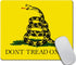 Custom Gaming Mouse Pad - Don't Tread On Me Flag Yellow Rectangle Non-Slip Rubber Mousepad