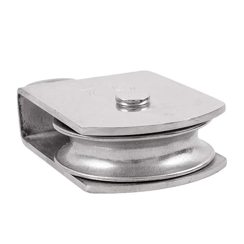 Rocaris 2 Pack M75 Lifting Single Pulley Roller, 1700 lbs Heavy Duty Stainless Steel Swivel Pulley Block