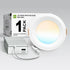 ASD 1 Pack Baffle Trim Recessed Light, LED Wafer Lights 4 Inch
