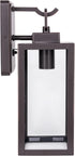 E26 60W, 1-Pack LIT-PaTH Outdoor Wall Lantern, Wall Sconce as Porch Lighting Fixture, Medium Base Max Anti-Rust Metal