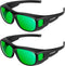 VIVOSUN 2-Pack Indoor Hydroponics LED Grow Room Glasses with Glasses Case