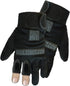 Universal Series Glove with 3 Finger Retractable Feature, Fast Access Work & Safety Gloves (Black)