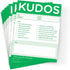 Trainers Warehouse Kudos for Growth & Learning | Note Pad Set of 10 Pads (Green) for Classroom & Office
