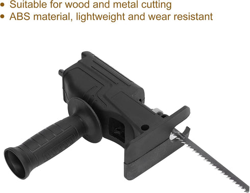 Reciprocating Saw Adapter, Hand Drill to Reciprocating Saw Chainsaw Conversion Head Kit