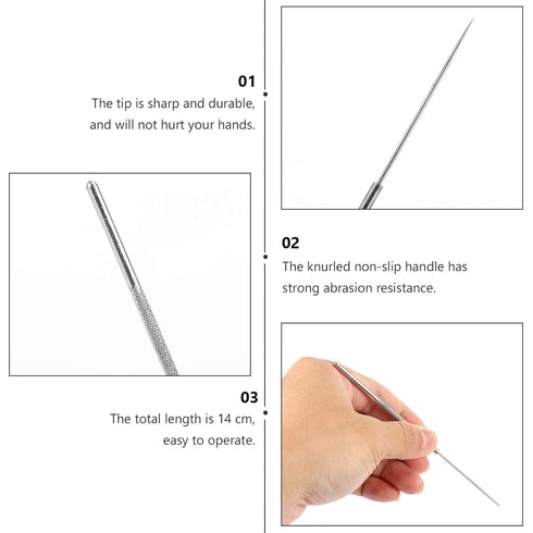 8pcs Dissection Needle Stainless Steel Single End Probe Lab Bio Experiment Dissection Tools for Medical Students and Veterinary