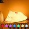 ZKLiLi Night Light for Kids Lamp,16 Colors Cute Cat Lamp, Dimmable Baby