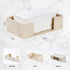 Polytree Countertop 10"L 6"W Marble Beige Napkin Holder for Bathroom, Paper Towel Dispenser for Kitchen, x