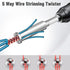 4 Pcs Wire Twister Tool for Drill, Wire Nut Twister and Stripper Tool Connector Driver with 1/4" Chuck