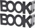 Akozon 1Pair 208mm (208mm Book Characters Metal Bookends for Desk Organizer - Sturdy Book Stand for School, Home