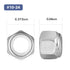 BNUOK 50Pcs #10-24 304 18-8 Lock Nuts, Nylon Insert Locknuts Stainless Steel SS Self-Locking Nuts, Coarse Thread Hex