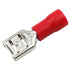 Baomain Female Quick Disconnects - Vinyl Insulated Spade Wire Connector Electrical Crimp Terminal 22-16 AWG 6.3mm 1/4"