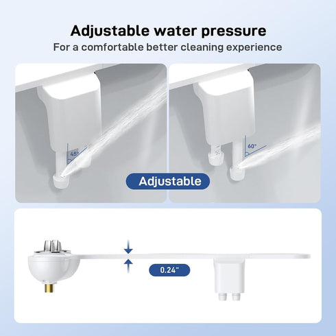 GAOMON Nozzle Bidet Attachment for Toilet Seat, Dual Rear/Feminine Wash, Self Cleaning Sprayer, Non Electric Bidet
