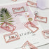 Envelope Shape Small Paper Clips, Cute Funny Bookmark Marking Clips for Office School Wedding Party Decoration, 20 pcs