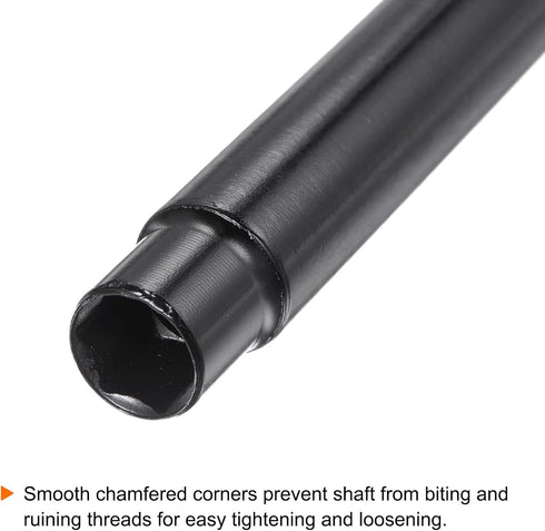 Extra Long Hollow Socket, 14mm x 300mm Deep Well Impact Nut Driver with 1/4" Quick-Change Hex Shank