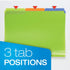 Oxford Poly File Folders, 24 Pack Plastic File Folders with 1/3 Cut Tabs for Letter Size Papers, Blue, Red, Orange,