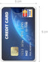 kwmobile Transparent ID Holders - 10 Pieces Credit Card Sleeves