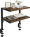 IBUYKE Clamp on Desk Organizer Shelf,12.9 inches Desk Extender Shelves, Above or