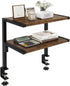 IBUYKE Clamp on Desk Organizer Shelf,12.9 inches Desk Extender Shelves, Above or