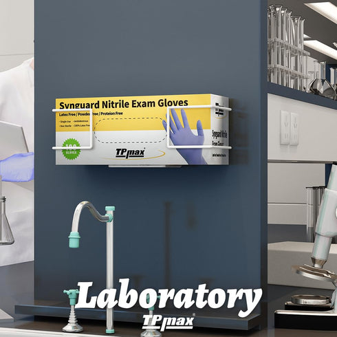 1 XL Gloves Box Facial Tissue Box Holder,Wire Rack Dispenser for Gloves,Tissues Paper Towels Organizer - Mounting