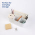 BLUE GINKGO Stackable Plastic Caddy Organizer with Handle - Multipurpose Desk, Makeup, Dorm, Classroom Art Organizers