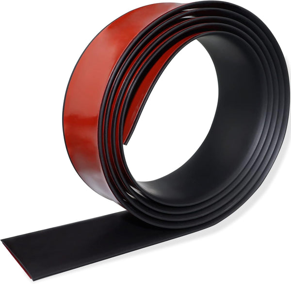 Self Adhesive Floor Transition Strip, 3" Wide Vinyl Floor Cover Strips for Laminate Flooring (7.5cm, 3.3Ft, Black)