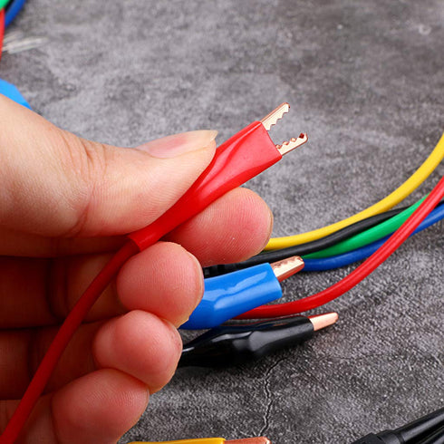 Sumnacon 20Pcs Back Probe Test Kits - 4MM Banana Plug to Alligator Clip Leads, 15Pcs Back Probe Pins