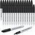 Nicecho Permanent Markers, Black Permanent Marker Pens, 30 Count Fine Point Basic Marker