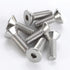 1/4-20 x 3/4" Flat Head Socket Cap Screws, Allen Socket Drive, Stainless Steel 18-8 (304), Full Thread, Bright Finish,