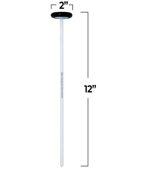 Hammer EMI Diagnostic Queen Square Reflex for Medical Exams, Nerve Testing, and Physical Therapy (White handle)