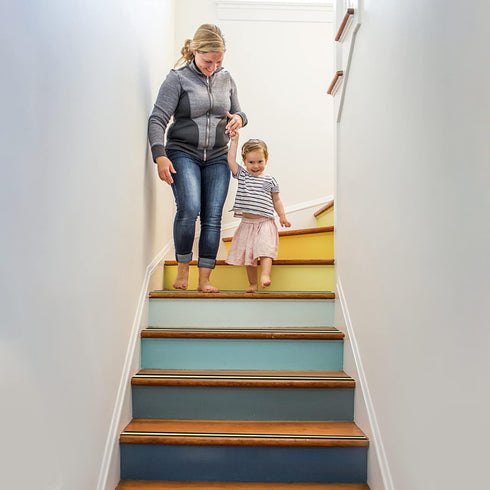 COSIMIXO 2" x 16.5FT Anti Slip Tape with Glow in The Dark Stripe, Non Skid High Traction Adhesive for Stairs,