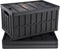 VEVOR 65L Collapsible Storage Bins with Lids 3 Packs, Stackable Utility Crates