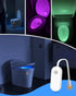 2-Pack Indoor,500mAh LAVAED Motion Sensor Night Light Toilet Lights Inside, LED Toilet Bowl Light Rechargeable Potty