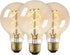 TORCHSTAR G25 LED Globe Light Bulbs, Amber Glass, 4.5W 250LM Dimmable, E26 Base Vintage Edison, 2000K, 3 Pack