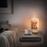 Oarencol Bedside Table Lamp Fun Highland Cow Animal Nightstand Lamp with Wood Desk Lamps for Bedroom Living Room