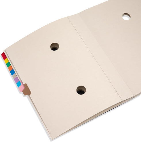 Blue Summit Letter Size Expanding Desk File with 12 Dividers for Monthly Organization