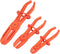 Juvale 3-Pack Hose Pinch Off Pliers - Fuel Line Clamp Tool for Automotive Brake and Radiator (Red, 3 Sizes)