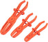 Juvale 3-Pack Hose Pinch Off Pliers - Fuel Line Clamp Tool for Automotive Brake and Radiator (Red, 3 Sizes)