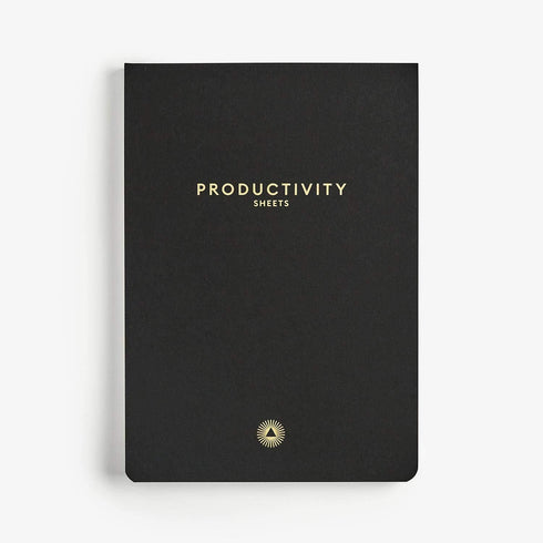 Intelligent Change 3-Month Productivity Planner Sheets and Tools for Time-Management, A5 Undated Sheets, Black