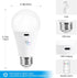 Powfloven Bulbs Dimmable Bulb 3 4 A19 Bulbs 1 Pack Rechargeable Light with Remote Control and USB Charging; Battery