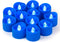 12 Pack Blue Tea Light Candles, Battery Operated Flameless Flickering Votive Tealights for Halloween Wedding Decor