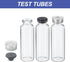 PATIKIL 30ml Sample Vials, 8 Pack Lab Empty Vials with Butyl Rubber Stopper and Crimp Top Caps