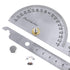Angle Protractor Angle Finder Ruler, 0-180 Degrees Stainless Steel Adjustable Screw Woodworking Measure Tool