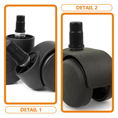 SEWCHICS 35pcs 19x32mm Small Stem Caster Sleeves Insert Caps Wheel Socket Replacement for Furniture Casters Compatible