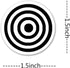 Limarqabel 27 1.5 Inch Pcs Toilet Target Aiming Stickers Potty Training Stickers Black Bullseye Target Sticker