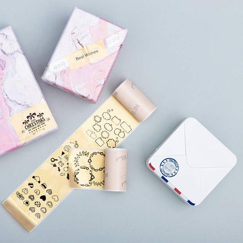 Phomemo Golden Self-Adhesive Thermal Paper - Glossy Printable Sticker Paper for M02/M02 Pro, 50mm x 3.5m